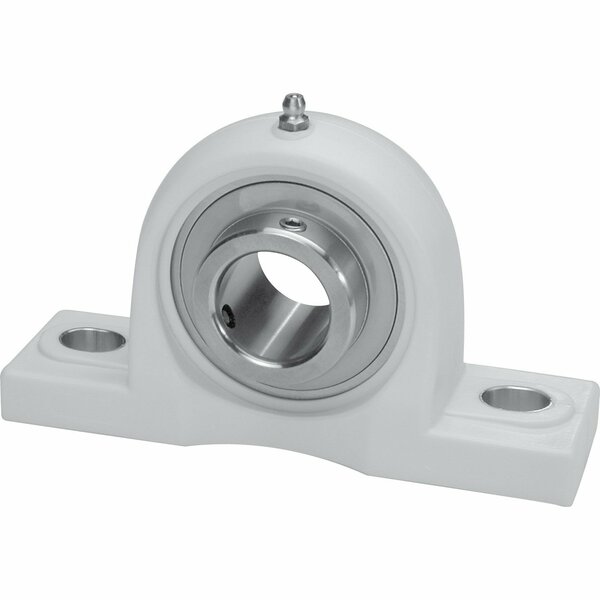 Iptci Pillow Block Ball Brg Unit, 1.1875 in Bore, Thermoplastic Hsg, Hard Chrome Insert, Set Screw CUCTP206-19N